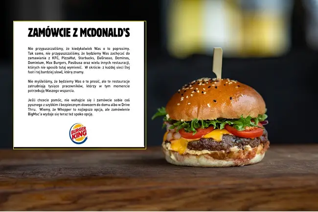 Apel Burger King - "Zamawiajcie w McDonald's"! - Poradnik GoWork.pl