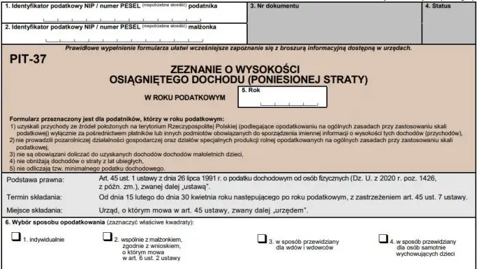 PIT-37: dla kogo, jak wypełnić, formularz do pobrania - Poradnik GoWork.pl